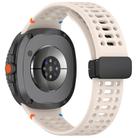 For Samsung Galaxy Watch 8 / 8 Classic xDfind Magnetic Black Buckle Silicone Watch Band(Starlight) - 2