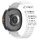 For Samsung Galaxy Watch 8 / 8 Classic xDfind Ladder Buckle Silicone Watch Band(White) - 2