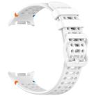 For Samsung Galaxy Watch 8 / 8 Classic xDfind Ladder Buckle Silicone Watch Band(White) - 3