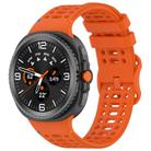 For Samsung Galaxy Watch 8 / 8 Classic xDfind Ladder Buckle Silicone Watch Band(Orange) - 1
