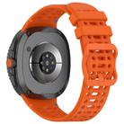 For Samsung Galaxy Watch 8 / 8 Classic xDfind Ladder Buckle Silicone Watch Band(Orange) - 2