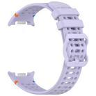 For Samsung Galaxy Watch 8 / 8 Classic xDfind Ladder Buckle Silicone Watch Band(Official Purple) - 3