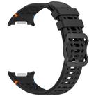 For Samsung Galaxy Watch 8 / 8 Classic xDfind Ladder Buckle Silicone Watch Band(Black) - 3