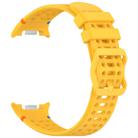 For Samsung Galaxy Watch 8 / 8 Classic xDfind Ladder Buckle Silicone Watch Band(Yellow) - 3