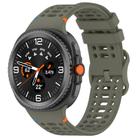 For Samsung Galaxy Watch 8 / 8 Classic xDfind Ladder Buckle Silicone Watch Band(Army Green) - 1