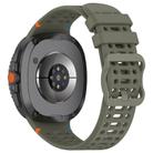 For Samsung Galaxy Watch 8 / 8 Classic xDfind Ladder Buckle Silicone Watch Band(Army Green) - 2