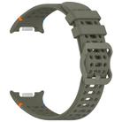 For Samsung Galaxy Watch 8 / 8 Classic xDfind Ladder Buckle Silicone Watch Band(Army Green) - 3