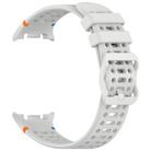 For Samsung Galaxy Watch 8 / 8 Classic xDfind Ladder Buckle Silicone Watch Band(Light Grey) - 3