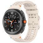 For Samsung Galaxy Watch 8 / 8 Classic xDfind Ladder Buckle Silicone Watch Band(Starlight) - 1