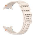 For Samsung Galaxy Watch 8 / 8 Classic xDfind Ladder Buckle Silicone Watch Band(Starlight) - 3