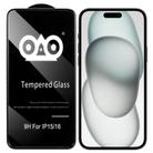For iPhone 16 / 15 Shockproof Anti-breaking Edge Airbag Tempered Glass Film - 1