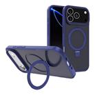 For iPhone 17 Pro Max Kalebol Frosted MagSafe Holder PC Phone Case(Royal Blue) - 1