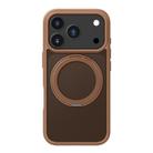 For iPhone 17 Pro Max Kalebol Frosted MagSafe Holder Acrylic Hybrid TPU Phone Case(Desert Gold) - 1