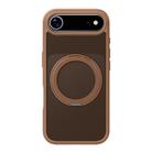 For iPhone 17 Air Kalebol Frosted MagSafe Holder Acrylic Hybrid TPU Phone Case(Desert Gold) - 1