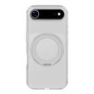 For iPhone 17 Air Kalebol Frosted MagSafe Holder Acrylic Hybrid TPU Phone Case(Transparent) - 1