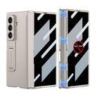 For Samsung Galaxy Z Fold7 5G GKK Integrated Privacy Film Magnetic Folding Full Cover Phone Case(Titanium Grey) - 1