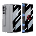 For Samsung Galaxy Z Fold7 5G GKK Integrated Privacy Film Magnetic Folding Full Cover Phone Case(Grey) - 1