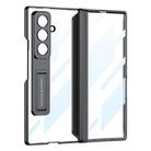 For Samsung Galaxy Z Fold7 5G GKK Integrated Magnetic Phantom Hinge Phone Case with Holder(Black) - 1