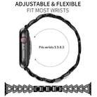 For Apple Watch 42 / 44 / 45 / 46 / 49mm 20mm xDfind Small Twist Diamond Metal Watch Band(Black) - 2