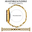 For Apple Watch 38 / 40 / 41 / S10 42mm 20mm xDfind Small Twist Diamond Metal Watch Band(Gold) - 2