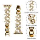 For Apple Watch 38 / 40 / 41 / S10 42mm 20mm xDfind Small Twist Diamond Metal Watch Band(Gold) - 3