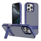 For iPhone 16 Pro Max Kalebol Frosted Holder PC Hybrid TPU Phone Case(Royal Blue) - 1