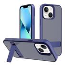 For iPhone 13 Kalebol Frosted Holder PC Hybrid TPU Phone Case(Royal Blue) - 1