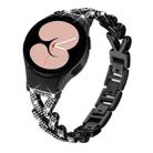 For Samsung Galaxy Watch FE/7/6/5/4 Classic 20mm xDfind Small Twist Diamond Metal Watch Band(Black) - 1