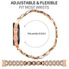 For Samsung Galaxy Watch FE/7/6/5/4 Classic 20mm xDfind Small Twist Diamond Metal Watch Band(Rose Gold) - 2
