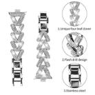 For Redmi Watch 3 Active / Watch 3 Lite 20mm xDfind Small Twist Diamond Metal Watch Band(Silver) - 3