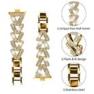 For Redmi Watch 3 Active / Watch 3 Lite 20mm xDfind Small Twist Diamond Metal Watch Band(Gold) - 3