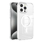 For iPhone 15 Pro Kalebol Clear Space MagSafe TPU Phone Case(Transparent) - 1