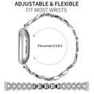 For Fitbit Versa 4 / 3 / Sense / Sense 2 20mm xDfind Small Twist Diamond Metal Watch Band(Black) - 2