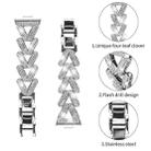 For Huawei Watch Fit 4 / Fit 4 Pro / Fit 3 20mm xDfind Small Twist Diamond Metal Watch Band(Silver) - 3