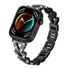 For Huawei Watch Fit 4 / Fit 4 Pro / Fit 3 20mm xDfind Small Twist Diamond Metal Watch Band(Black) - 1