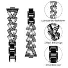 For Huawei Watch Fit 4 / Fit 4 Pro / Fit 3 20mm xDfind Small Twist Diamond Metal Watch Band(Black) - 3