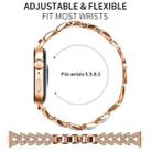 For Huawei Watch Fit 4 / Fit 4 Pro / Fit 3 20mm xDfind Small Twist Diamond Metal Watch Band(Rose Gold) - 2