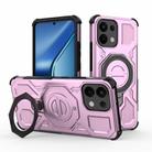 For OPPO K13 5G J-20 Solid Color MagSafe Magnetic TPU+PC Phone Case(Pink) - 1