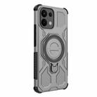 For OPPO K13 5G J-20 Solid Color MagSafe Magnetic TPU+PC Phone Case(Grey) - 3