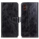 For Samsung Galaxy XCover7 Pro Retro Crazy Horse Texture Leather Phone Case(Black) - 1