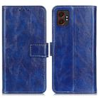 For Samsung Galaxy XCover7 Pro Retro Crazy Horse Texture Leather Phone Case(Blue) - 1