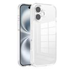 For iPhone 16 Kalebol Clear Space TPU Phone Case(Transparent) - 1