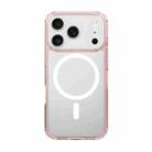 For iPhone 17 Pro Max Kalebol Clear MagSafe PC Hybrid TPU Shockproof Phone Case(Pink) - 1