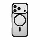For iPhone 17 Pro Max Kalebol Clear MagSafe PC Hybrid TPU Shockproof Phone Case(Black) - 1