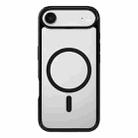 For iPhone 17 Air Kalebol Clear MagSafe PC Hybrid TPU Shockproof Phone Case(Black) - 1