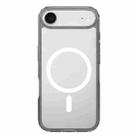 For iPhone 17 Air Kalebol Clear MagSafe PC Hybrid TPU Shockproof Phone Case(Grey) - 1