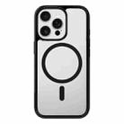 For iPhone 13 Pro Kalebol Clear MagSafe PC Hybrid TPU Shockproof Phone Case(Black) - 1