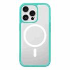 For iPhone 13 Pro Kalebol Clear MagSafe PC Hybrid TPU Shockproof Phone Case(Green) - 1