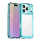 For iPhone 17 Pro Colorful Series Acrylic + TPU Phone Case(Transparent Blue) - 1