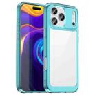 For iPhone 17 Pro Max Colorful Series Acrylic + TPU Phone Case(Transparent Blue) - 1